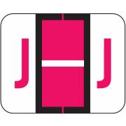 Tab Products 1283 Match Alpha Roll Labels - Letter J - Red