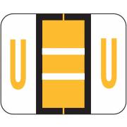 Tab Products 1286 Match Alpha Sheet Labels - Letter U - Light Orange