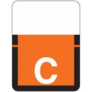 Tab Products 1307 Match Alpha Roll Labels - Letter C - Dark Orange Label