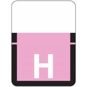 Tab Products 1307 Match Alpha Roll Labels - Letter H - Lilac Label