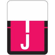 Tab Products 1307 Match Alpha Roll Labels - Letter J - Red Label