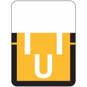 Tab Products 1307 Match Alpha Roll Labels - Letter U - Light Orange Label