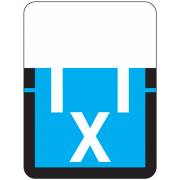 Tab Products 1307 Match Alpha Roll Labels - Letter X - Blue Label