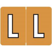 DataFile Match AL8720 Series Alpha Roll Labels - Letter L - Tan Label