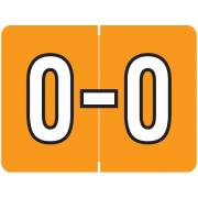 DataFile Match AL8720 Series Alpha Roll Labels - Letter O - Light Orange Label