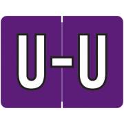 DataFile Match AL8720 Series Alpha Roll Labels - Letter U - Purple Label