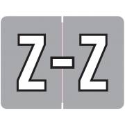DataFile Match AL8720 Series Alpha Roll Labels - Letter Z - Gray Label