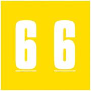 AMES L-A-00178RL Match AMNP Series Numeric Roll Labels - Number 6 - Yellow