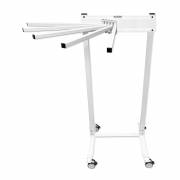 Mobile Swing-Arm Apron Rack - Five Arms Swing Right
