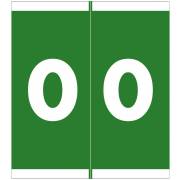 Barkley FNAVM Match AVNM Series Numeric Roll Labels - Number 0 - Green