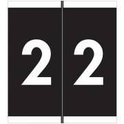 Barkley FNAVM Match AVNM Series Numeric Roll Labels - Number 2 - Black