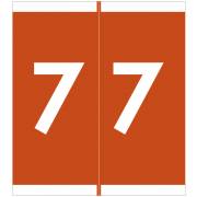 Barkley FNAVM Match AVNM Series Numeric Roll Labels - Number 7 - Brown