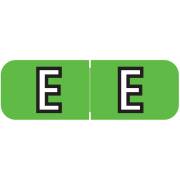 Barkley FABAM Match BAAM Series Alpha Roll Labels - Letter E - Light Green Label
