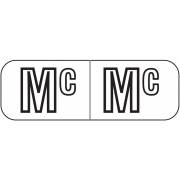 Barkley FABAM Match BAAM Series Alpha Roll Labels - Letter MC - White Label
