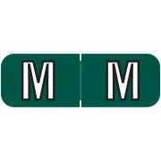 Barkley FABAM Match BAAM Series Alpha Roll Labels - Letter M - Dark Green Label