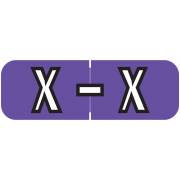Barkley FABAM Match BAAM Series Alpha Roll Labels - Letter X - Purple Label