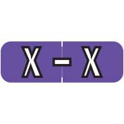 Barkley FABAM Match BAAM Series Alpha Roll Labels - Letter X - Purple Label