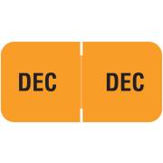 Barkley FMBLM Match BAMM Series Month Code Roll Labels - December - Light Orange