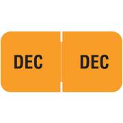 Barkley FMBLM Match BAMM Series Month Code Roll Labels - December - Light Orange