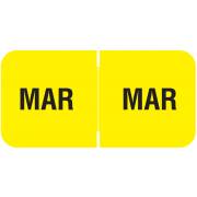 Barkley FMBLM Match BAMM Series Month Code Roll Labels - March - Yellow