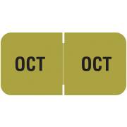 Barkley FMBLM Match BAMM Series Month Code Roll Labels - October - Gold