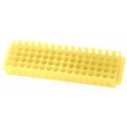 80-Well Microcentrifuge Tube Rack - Yellow