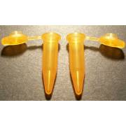 0.6mL G-Tube Flat Top Microcentrifuge Tube - Orange