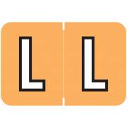Barkley FABKM Match BRAM Series Alpha Roll Labels - Letter L - Light Orange Label