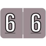 Barkley FNBKM Match BRNM Series Numeric Roll Labels - Number 6 - Lavender