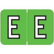 Barkley FABKM Match BRPK Series Alpha Sheet Labels - Letter E - Light Green Label