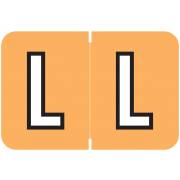 Barkley FABKM Match BRPK Series Alpha Sheet Labels - Letter L - Light Orange Label