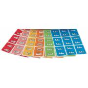 Barkley FABKM Match BRPK Series Alpha Sheet Labels - Desk Set Refill Pack