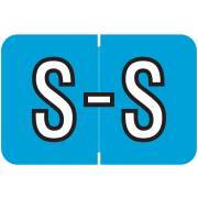 Barkley FABKM Match BRPK Series Alpha Sheet Labels - Letter S - Blue Label