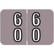 Barkley FDDBM Match BXDM Series Numeric Roll Labels - Number 60 To 69 - Lavender