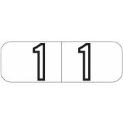 Barkley FNBWM Match BYNM Series Numeric Laminated Roll Labels - Number 1