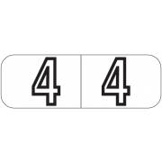 Barkley FNBWM Match BYNM Series Numeric Laminated Roll Labels - Number 4