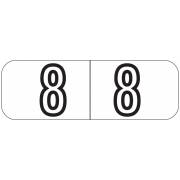 Barkley FNBWM Match BYNM Series Numeric Laminated Roll Labels - Number 8