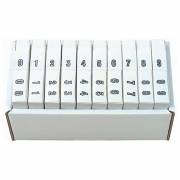 Barkley FNBWM Match BYNM Series Numeric Laminated Roll Labels - Set of Number 0 To 9