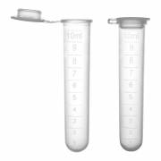 Round Bottom Tube with Attached Snap Cap - 10 mL