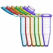 SureSeal S 1.5mL Sterile Microcentrifuge Tube - Assorted Colors (500 Tubes & 10 Stop-Pops/Bag, 1 Bag/Pack)