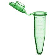 SureSeal S 1.5mL Sterile Microcentrifuge Tube - Green (500 Tubes & 10 Stop-Pops/Bag, 10 Bags/Case)