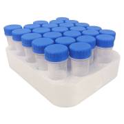 25mL Sterile Centrifuge Tubes with Screw Cap - Case of 200 (8 Foam Racks of 25/Rack)