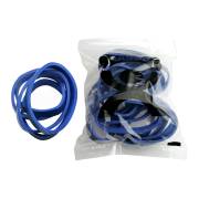CanDo® Latex Free Resistance Bands for Rubber Band Hand Grip Exerciser, 25 Bands - Heavy, Blue (Per Set)