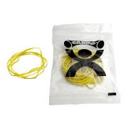 CanDo® Latex Free Resistance Bands for Rubber Band Hand Grip Exerciser, 25 Bands - X-Light, Yellow (Per Set)