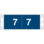 Tabbies 11850 Match CBNM Series Numeric Roll Labels - Number 7 - Dark Blue
