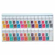 Colwell Jewel Tone Match COAM Series Alpha Roll Labels A-Z Set