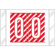 Tabbies 12000 Match CRAM Series Alpha Roll Labels - Letter O - Red and White Label
