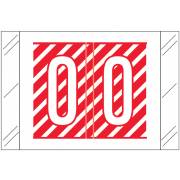 Tabbies 12000 Match CRAM Series Alpha Roll Labels - Letter O - Red and White Label