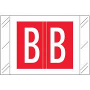 Barkley FASTM Match CTAM Series Alpha Roll Labels - Letter B - Red Label