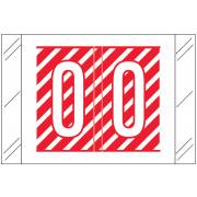 Barkley FASTM Match CTAM Series Alpha Roll Labels - Letter O - Red and White Label